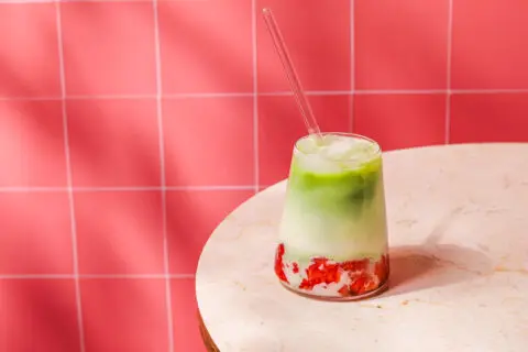 Iced Strawberry Matcha