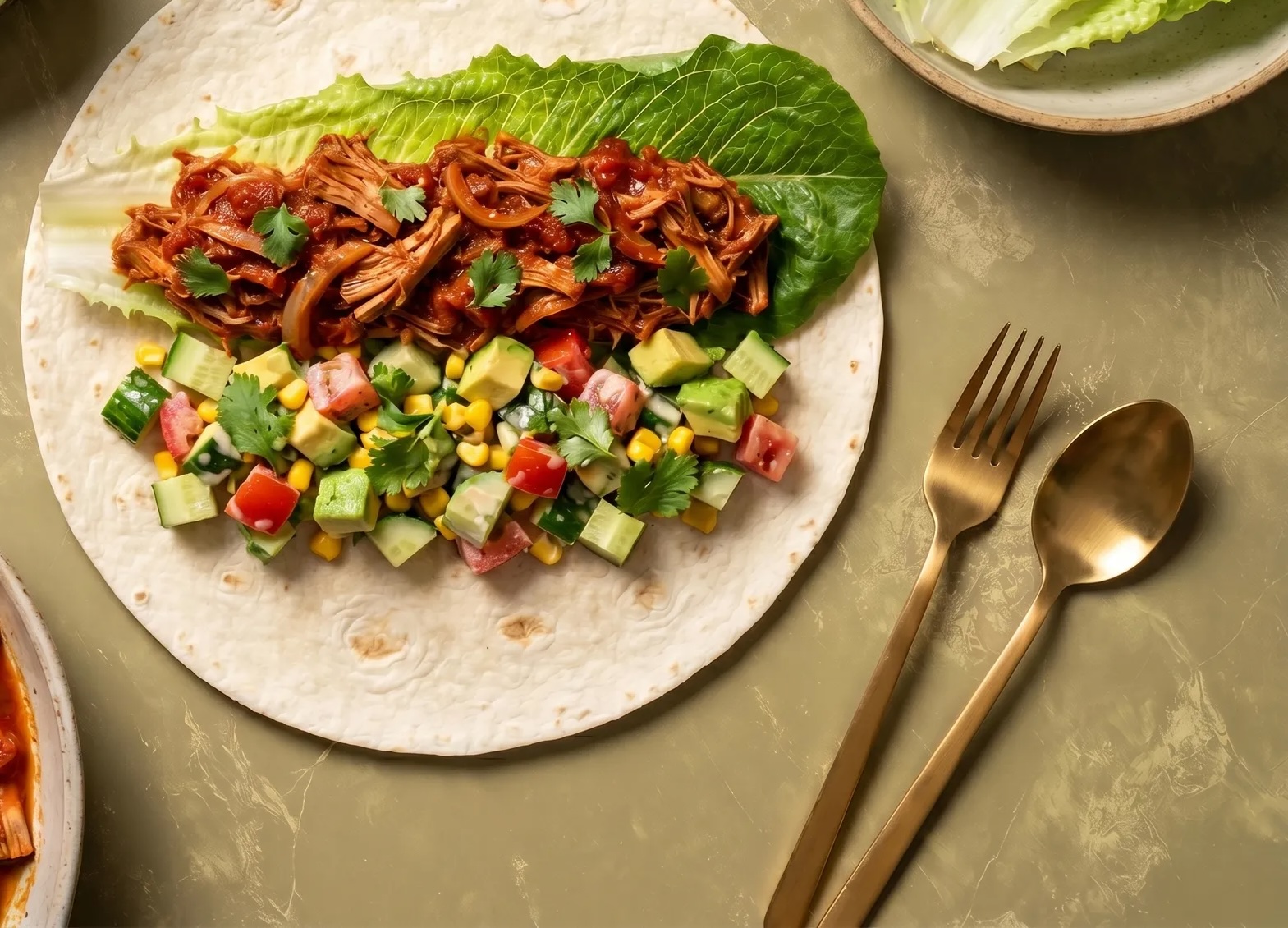 Gezonde vegetarische wraps