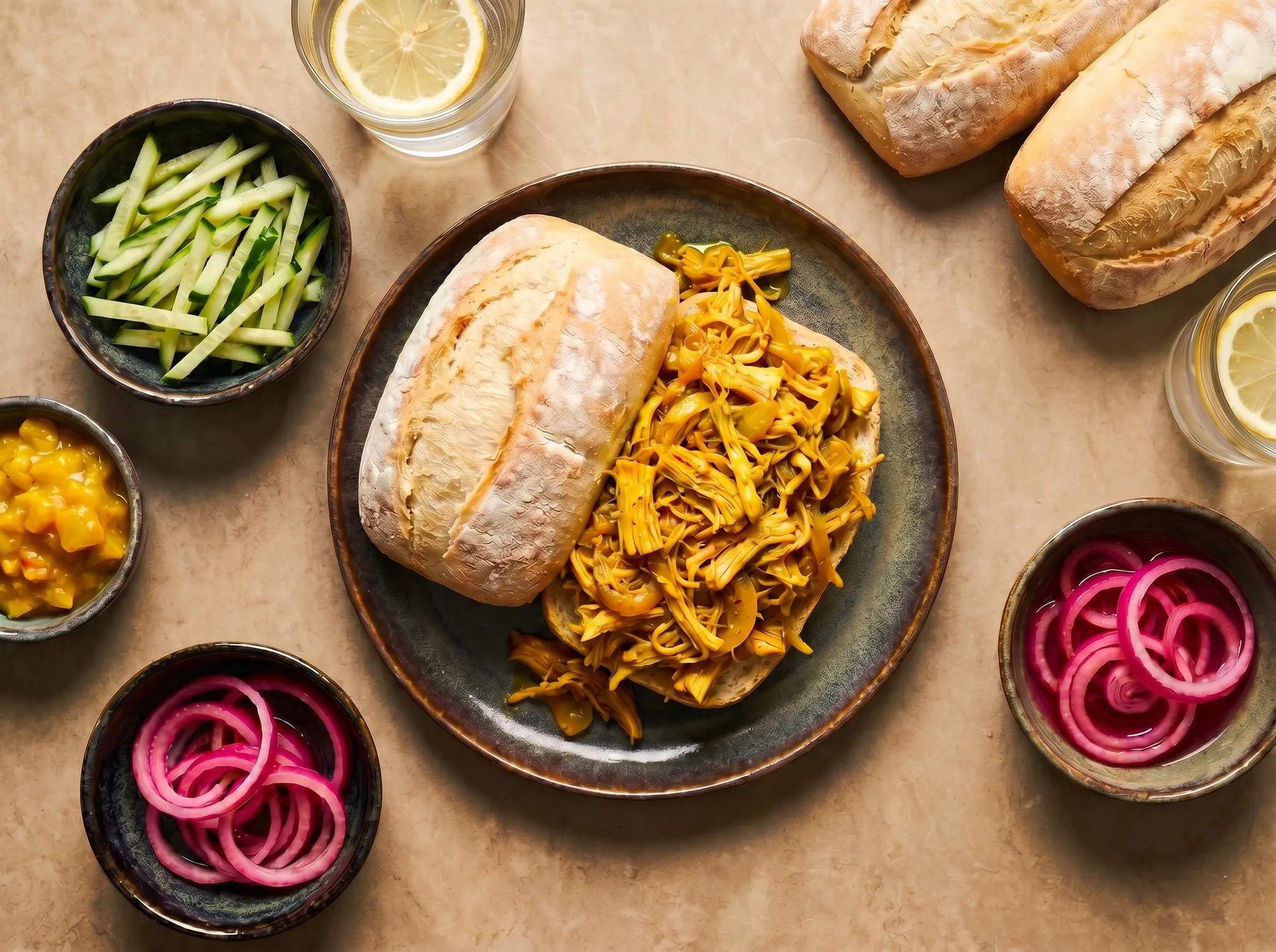 Vegetarische kip kerrie