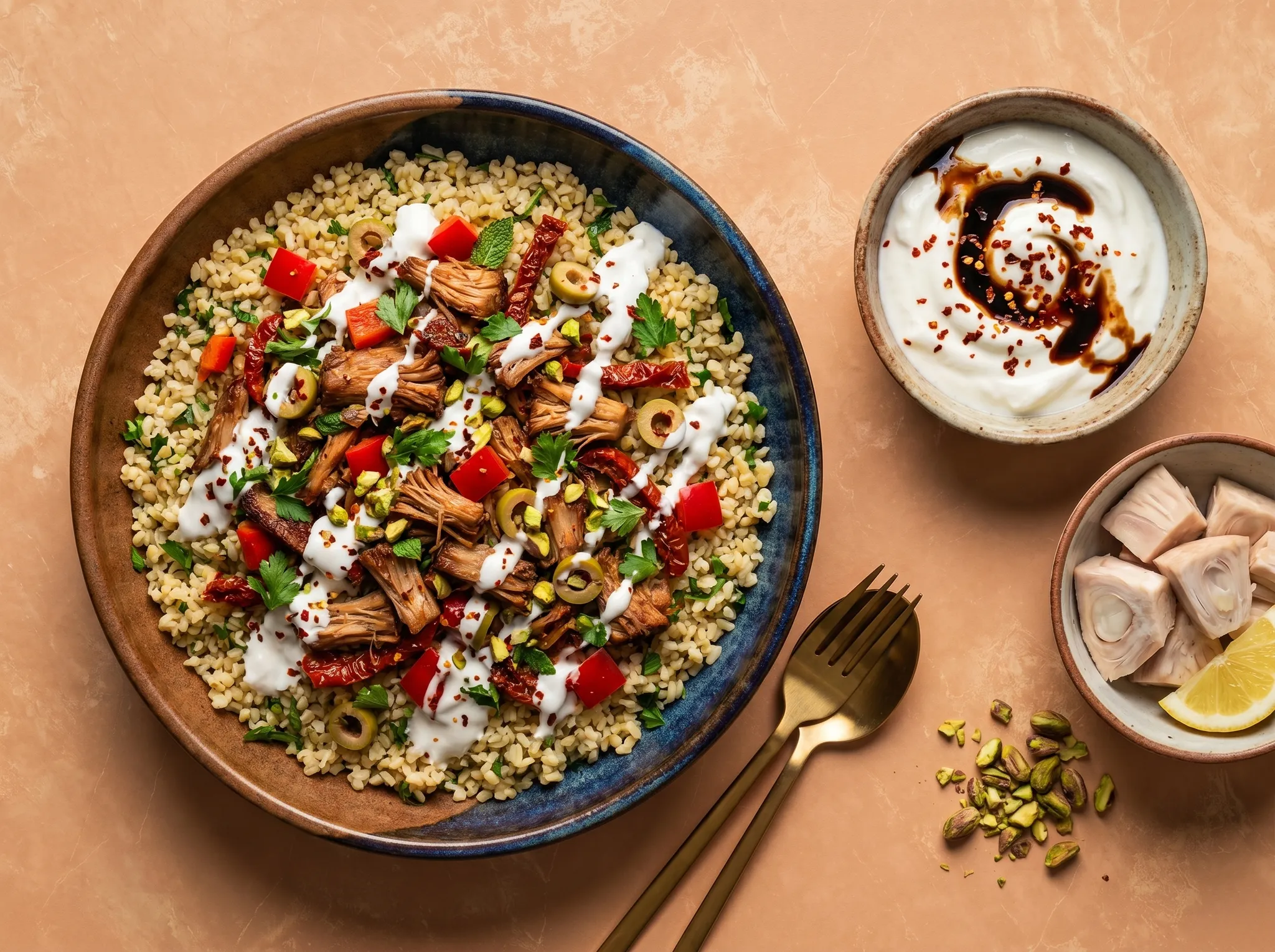 Bulgursalade met Jackfruit