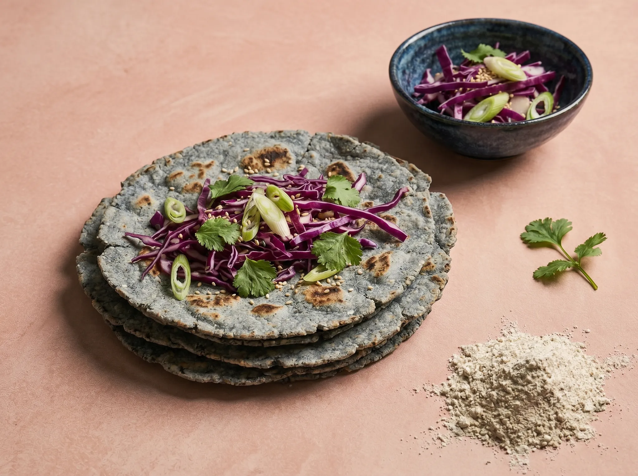Tortilla’s van blauw maismeel