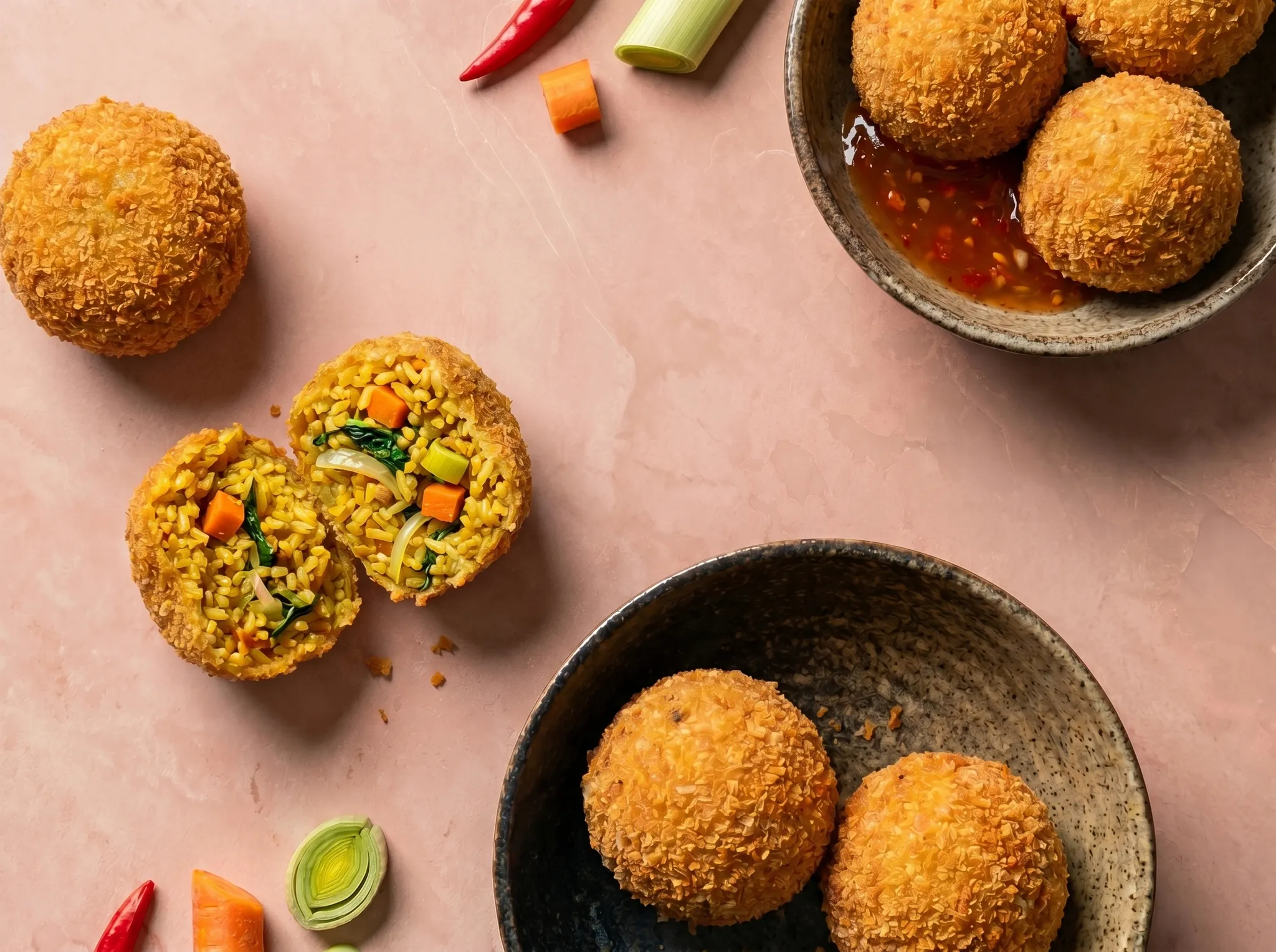Nasiballetjes uit de airfryer