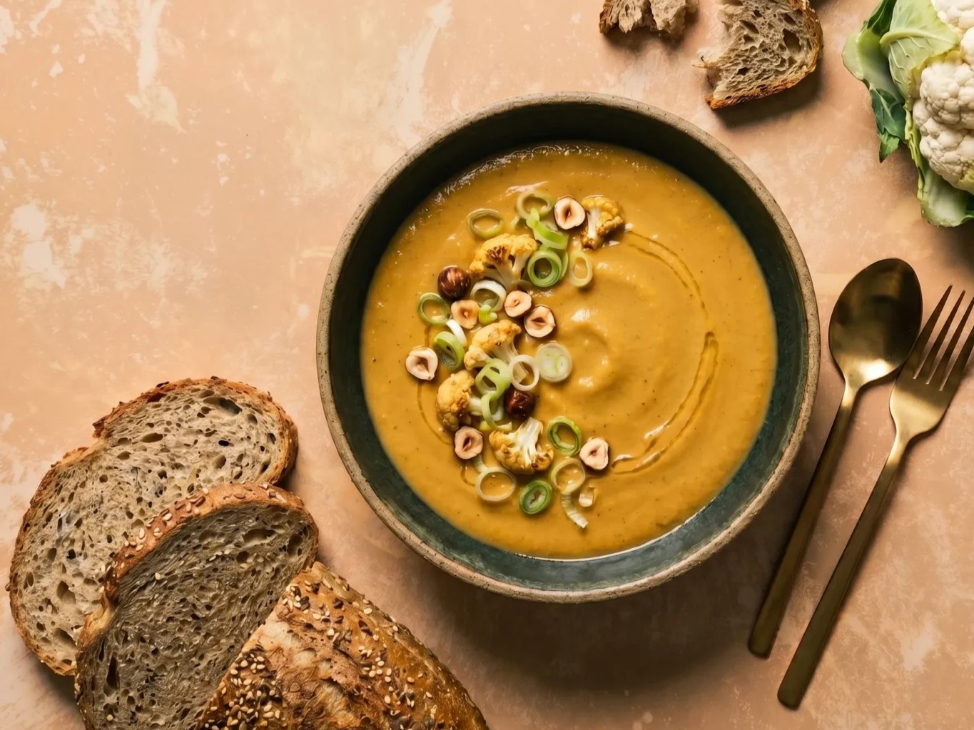 Bloemkoolsoep met kokosmelk Light