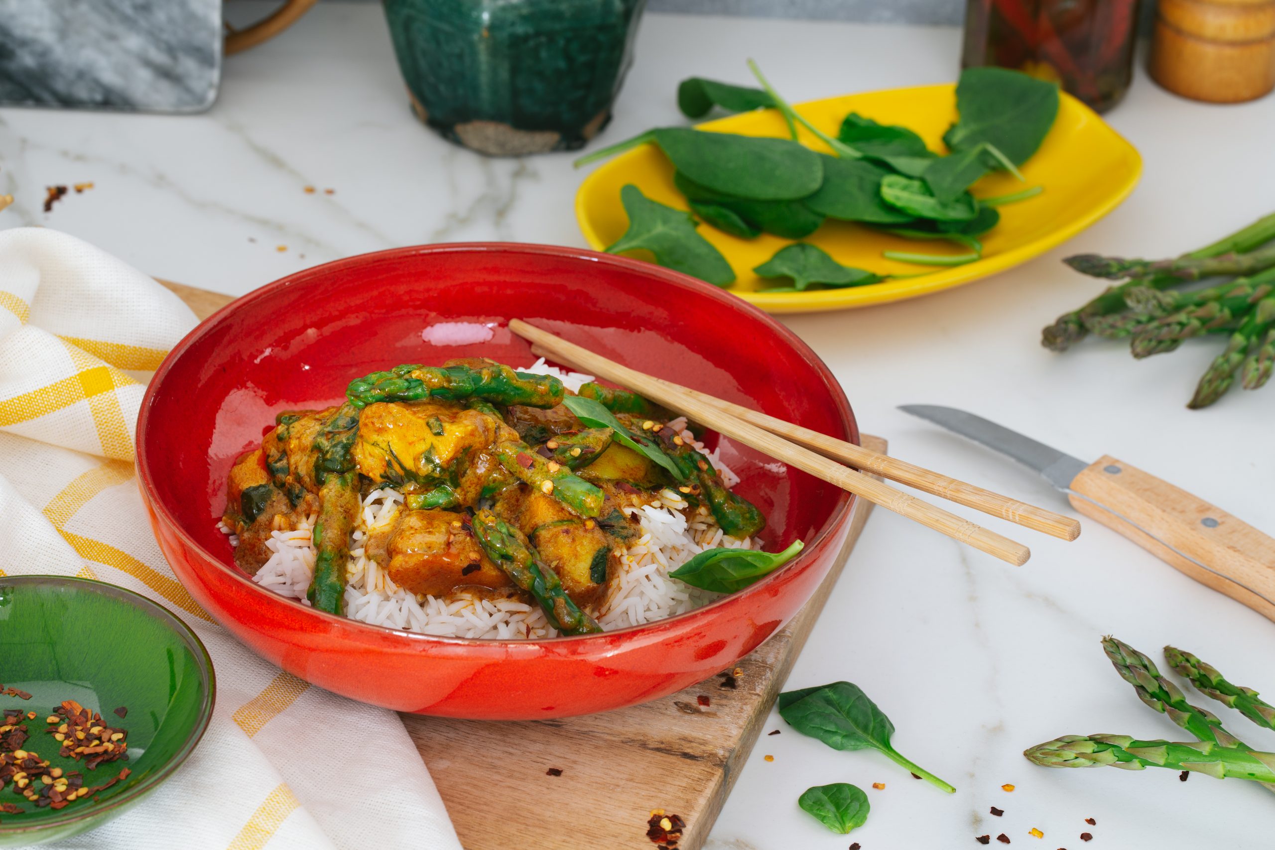 Snelle Thaise Gele Curry met Vis