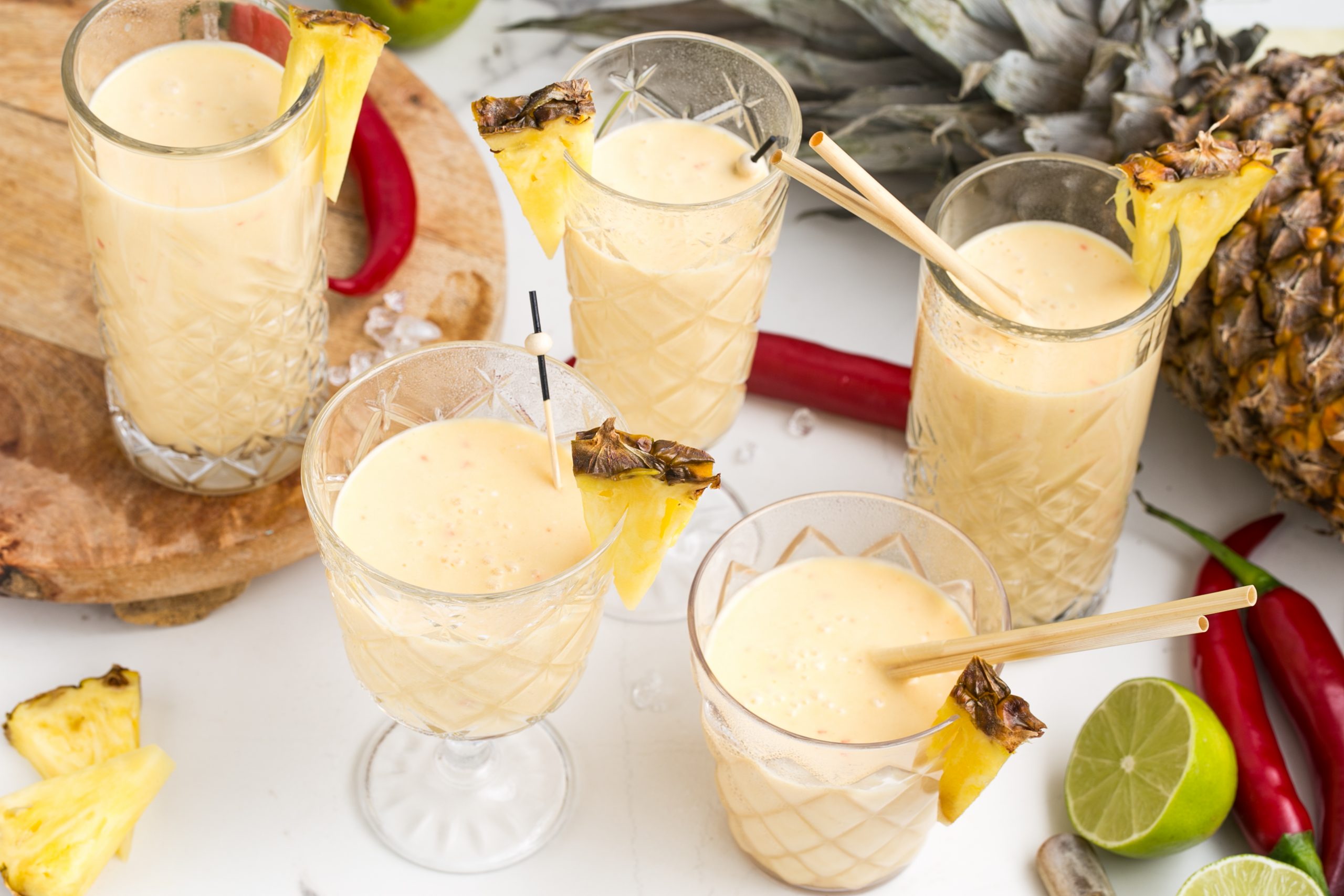 Pina Colada Mocktail met pit