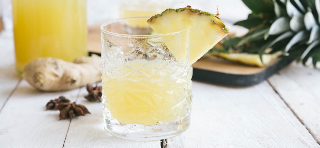 IJsthee met ananas en gember