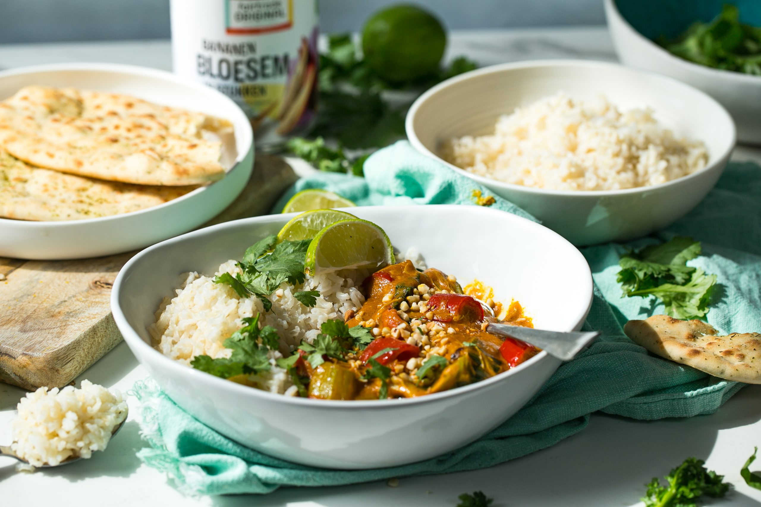 Thaise gele curry met jackfruit en paksoi