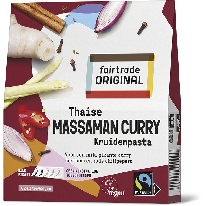 Massaman Curry Kruidenpasta, FT, 70g - Fairtrade Original