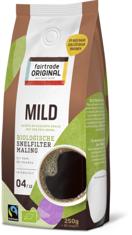 Biologische koffie mild snelfiltermaling
