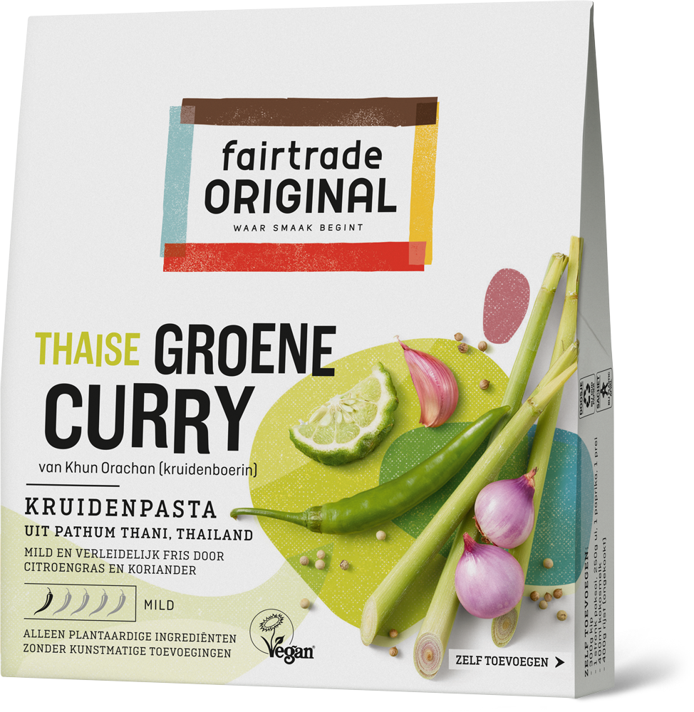 Mooie jurk overstroming Raad eens Thaise groene curry kruidenpasta - Fairtrade Original