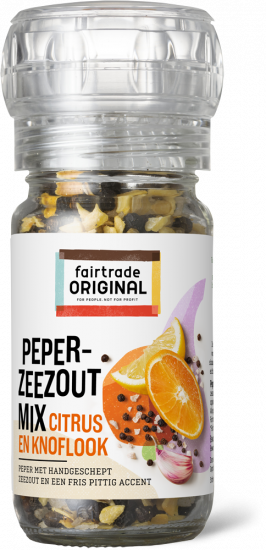 Peper- zeezoutmix citrus en knoflook
