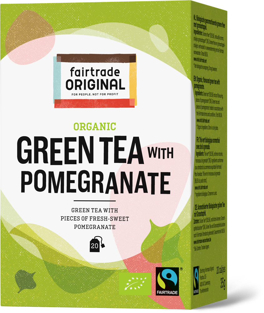 Organic green tea with pomegranate