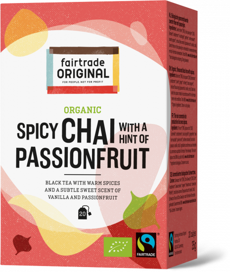 Organic spicy chai with passionfruit