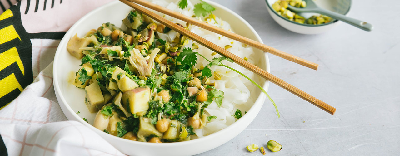 curry met jackfruit