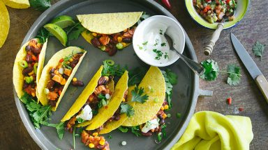 Taco’s met chili con jackfruit