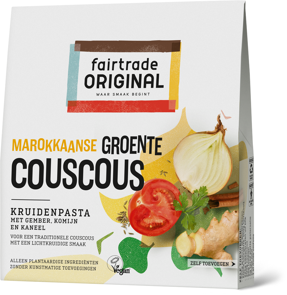 Marokkaanse Groente Couscous Kruidenpasta Fairtrade Original