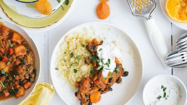 Marokkaanse couscous met pompoenstoof