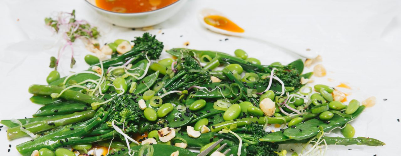 Pittige groene salade