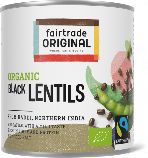 Organic black lentils