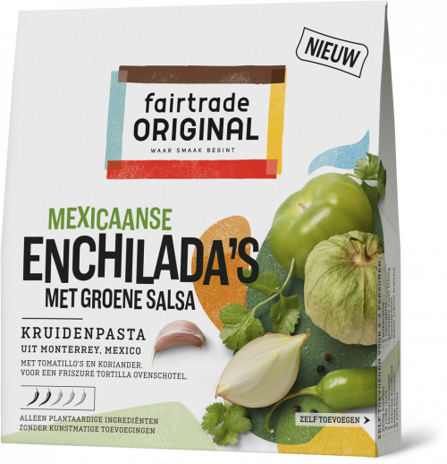 Mexicaanse Enchilada’s met groene salsa
