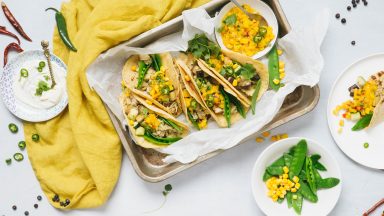 Enchilada’s verde van jackfruit