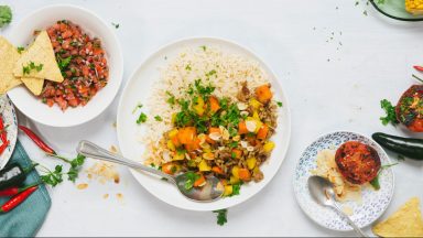 Indiase rijst met aardappel en wortel