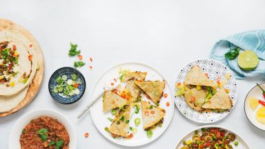 Sweet chili quesadillas