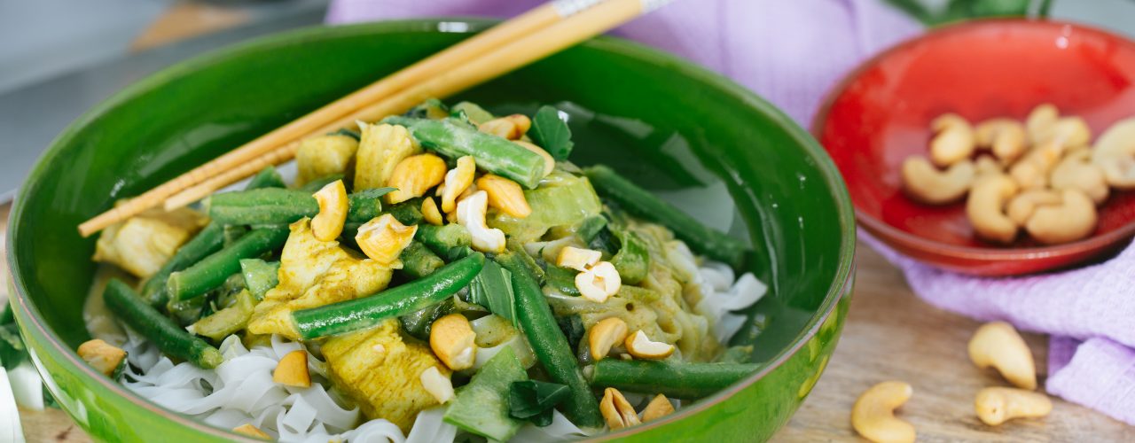 Snelle Thaise Groene Curry met kip