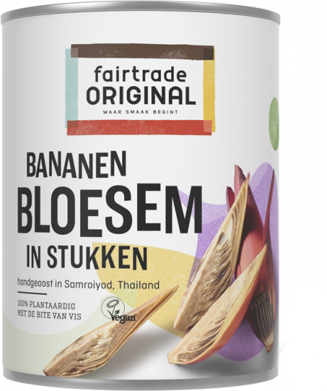 Bananenbloesem in stukken