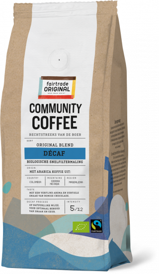 Community Coffee Décaf snelfiltermaling