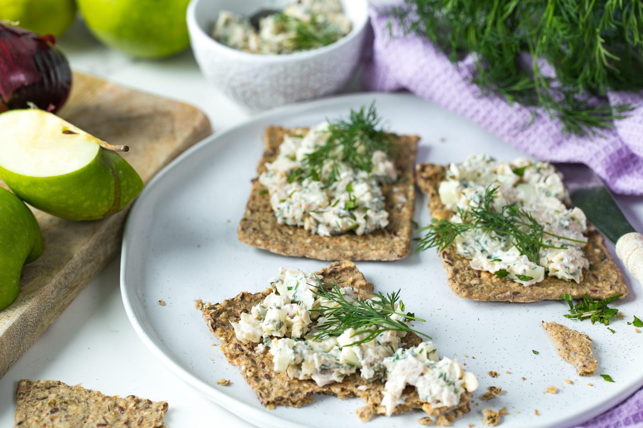 Makreelsalade zonder vis