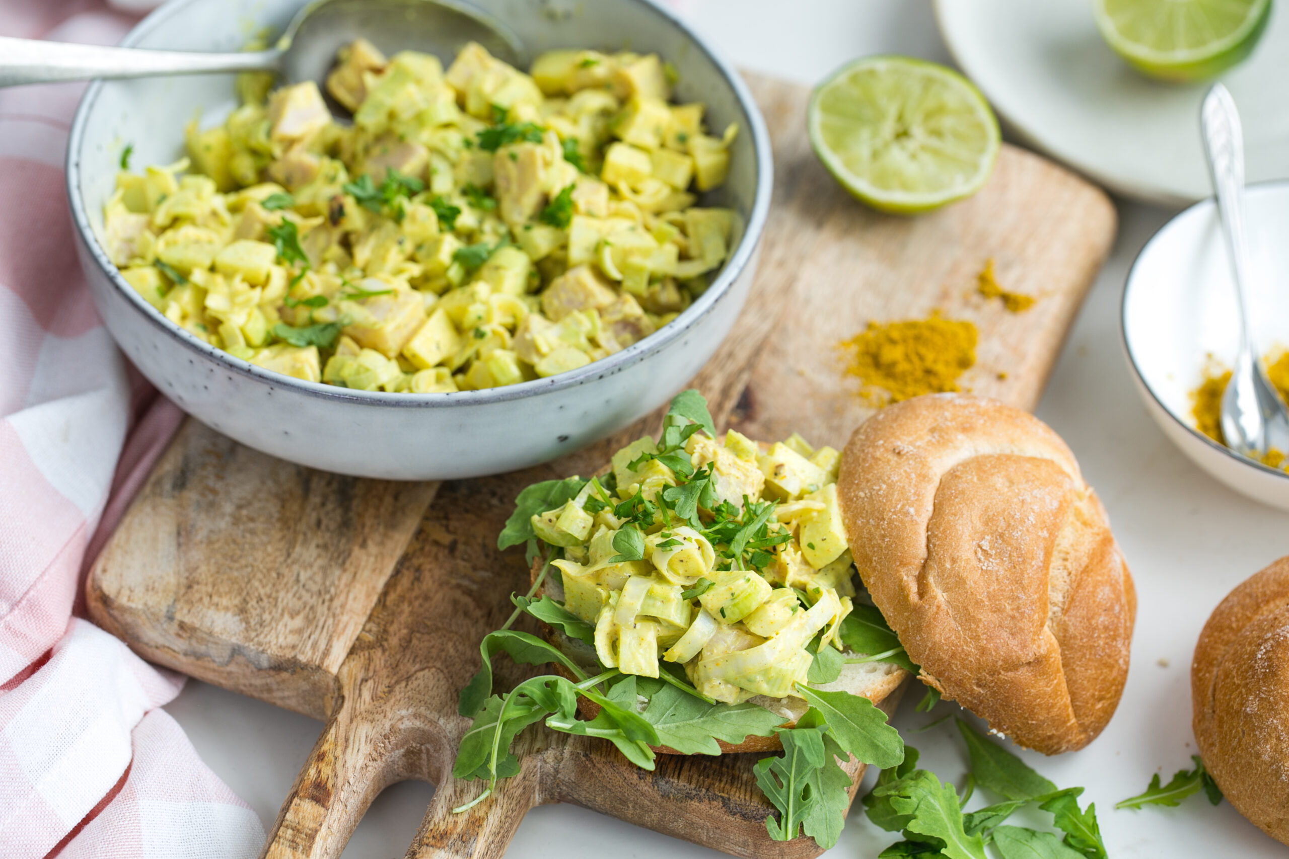 Ham-prei salade van jackfruit