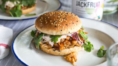 Broodje pulled Jackfruit barbecue