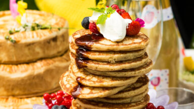 Snelle havermoutpannenkoeken met banaan