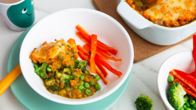 Milde curry ovenschotel