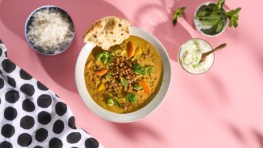 Linzencurry met broccoli en winterpeen