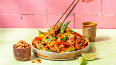 Snelle wok met groenten en Sojasaus